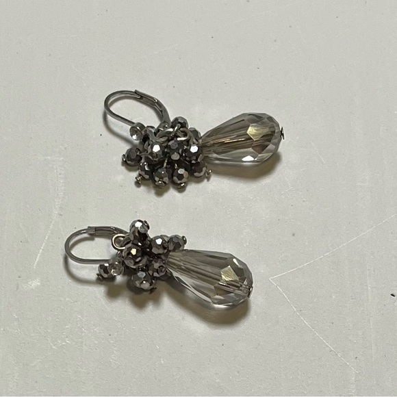 Simply Vera Vera Wang Silver Crystal Cluster Earrings - Picture 8 of 10